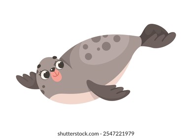 Seal Polar Animal and Cold Arctic Fauna Vector Illustration