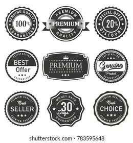 seal premium quality labels