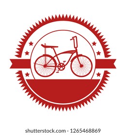 seal with retro bicycle