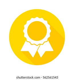 Seal ribbon flat design icon vector