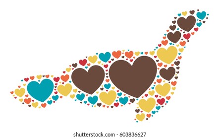 seal shape vector design illustration
