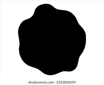 Seal silhouette vector art white background