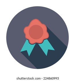 Seal. Single flat color icon. Vector illustration.