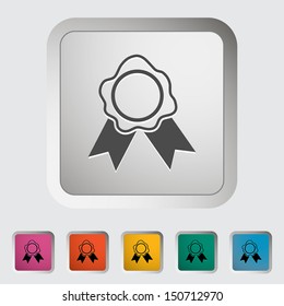Seal. Single icon. Vector illustration..