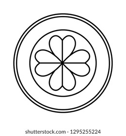 seal with st patrick clover leaf