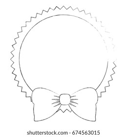 seal stamp with bow icon