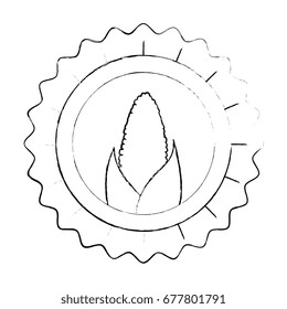 seal stamp with corn icon