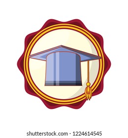 seal stamp with hat graduation