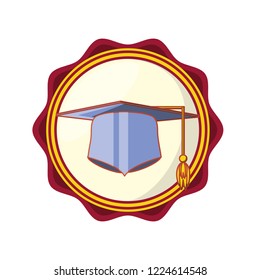 seal stamp with hat graduation