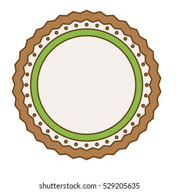 seal stamp icon over white background. colorful design. vector illustration