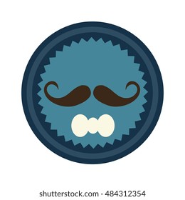 seal stamp with mustache