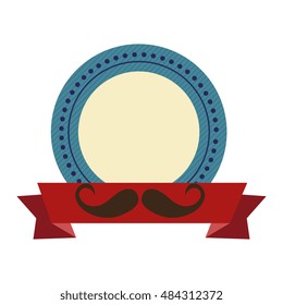 seal stamp with mustache