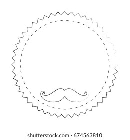 seal stamp with mustache