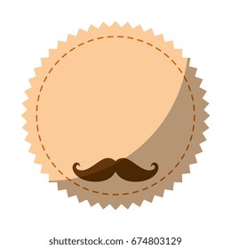 seal stamp with mustache