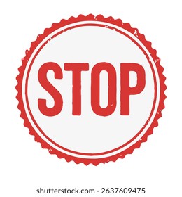 seal stop icon stamp frame vector on white background
Vector seal on white background