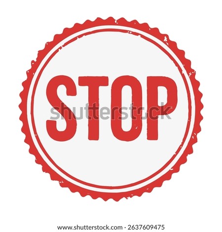 seal stop icon stamp frame vector on white background
Vector seal on white background