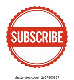 seal subscribe icon stamp frame vector on white background
Vector seal on white background