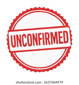 seal unconfirmed icon stamp frame vector on white background
Vector seal on white background