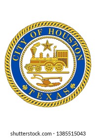 Seal of USA City of Houston, Texas