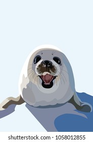seal vector art background