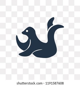 Seal vector icon isolated on transparent background, Seal transparency concept can be used web and mobile