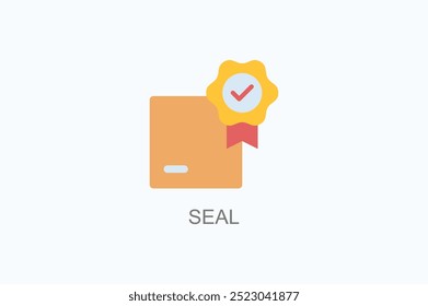 Seal Vector Icon Or Logo Illustration