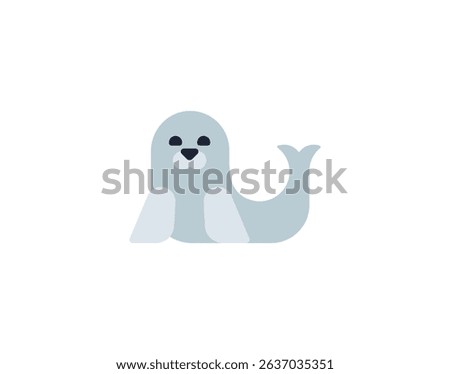 Seal vector isolated icon. Seal emoji illustration.