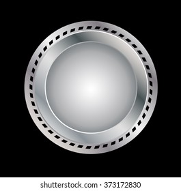 Seal . Vector Metal label