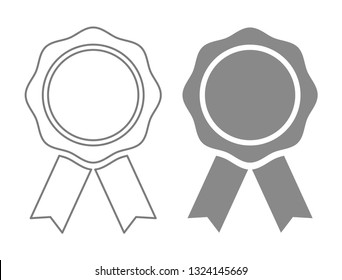 Seal Wax Template Outline Icon