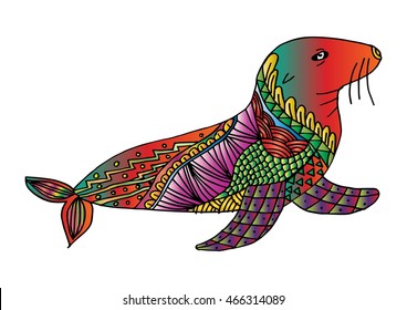 Seal Zentangle