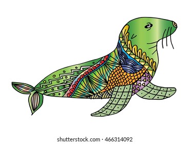 Seal Zentangle
