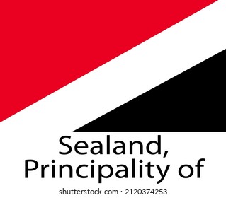 SEALAND, PRINCIPALITY OF FLAG DESIGN FOR SOCIAL MEDIA AND PRINT MEDIA.