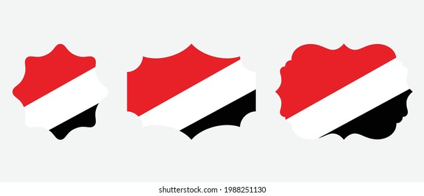 sellán y bandera del Principado de Sealand. ilustración vectorial de símbolo de icono plano