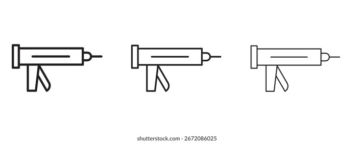 Icono de pistola selladora. Ilustración de elemento simple. Puede ser utilizado para el Web y el móvil.