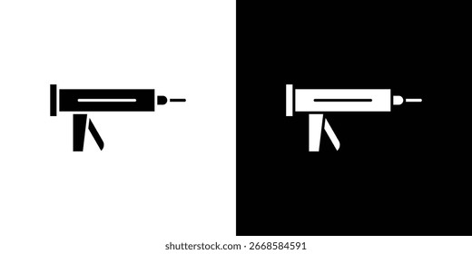Icono de pistola selladora, icono plano de Vector. Ilustración plana.