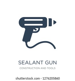 sealant gun icon vector on white background, sealant gun trendy filled icons from Construction and tools collection, sealant gun vector illustration