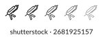 sealant gun icon vector outline set illustration sign