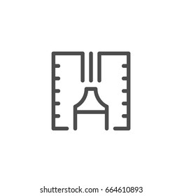 Sealant line icon