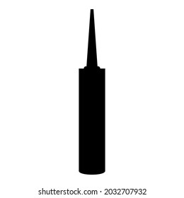 Sealant Silicone Polyurethane foam icon black color vector illustration flat style image