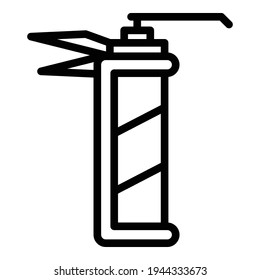 Icono de la herramienta de sellado. Icono de vector de herramienta de sellado de contorno para diseño web aislado en fondo blanco