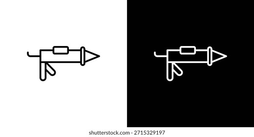 Sealants gun Symbol editierbares Konzept. Bearbeitbare Vektorstrichsymbole