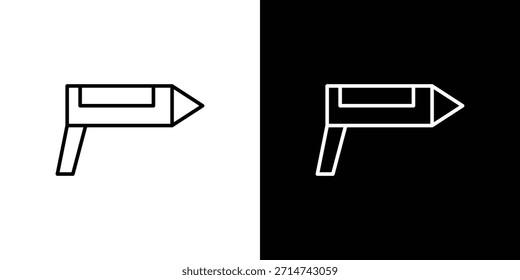 Icono de pistola de selladores. Iconos de web lineal delgado