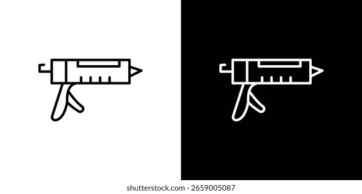 Icono de pistola de selladores en Vector. Logotipo