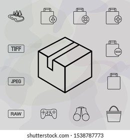 sealed box icon. Universal set of web for website design and development, app development