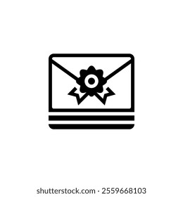 Sealed Document Icon. linear style sign for mobile concept and web design. Outline vector icon. Symbol, logo illustration. Vector