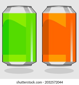 Sealed empty coke can vector
