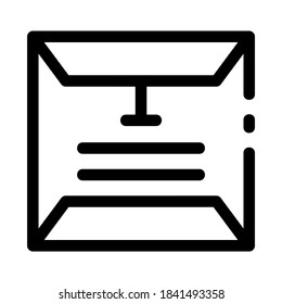 sealed envelope icon or logo isolated sign symbol vector illustration - high quality black style vector icons
