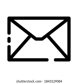 sealed envelope icon or logo isolated sign symbol vector illustration - high quality black style vector icons

