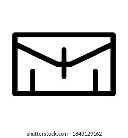 sealed envelope icon or logo isolated sign symbol vector illustration - high quality black style vector icons
