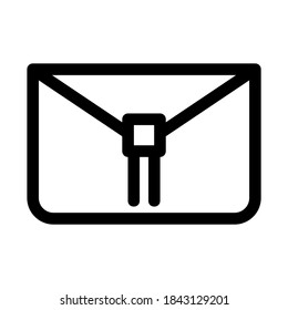 sealed envelope icon or logo isolated sign symbol vector illustration - high quality black style vector icons
